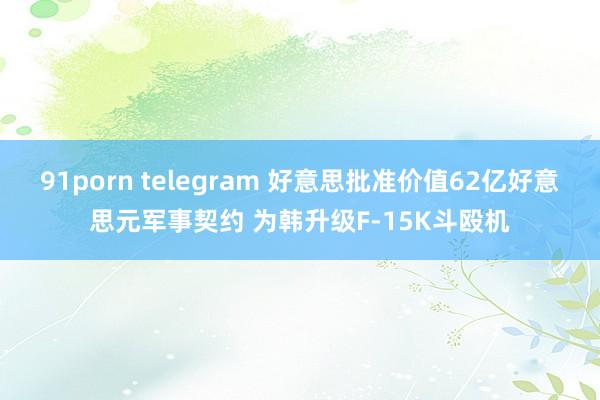 91porn telegram 好意思批准价值62亿好意思元军事契约 为韩升级F-15K斗殴机