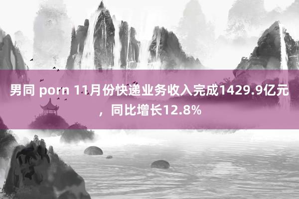 男同 porn 11月份快递业务收入完成1429.9亿元，同比增长12.8%