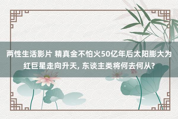 两性生活影片 精真金不怕火50亿年后太阳膨大为红巨星走向升天， 东谈主类将何去何从?