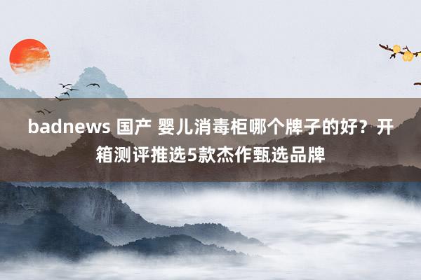 badnews 国产 婴儿消毒柜哪个牌子的好？开箱测评推选5款杰作甄选品牌