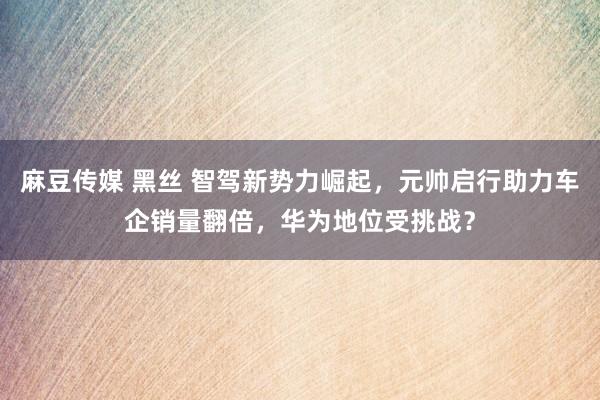 麻豆传媒 黑丝 智驾新势力崛起，元帅启行助力车企销量翻倍，华为地位受挑战？
