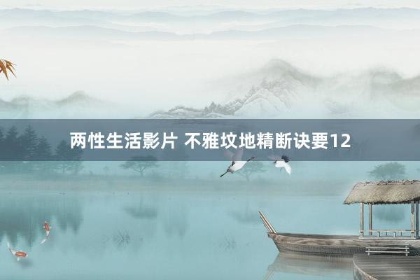两性生活影片 不雅坟地精断诀要12